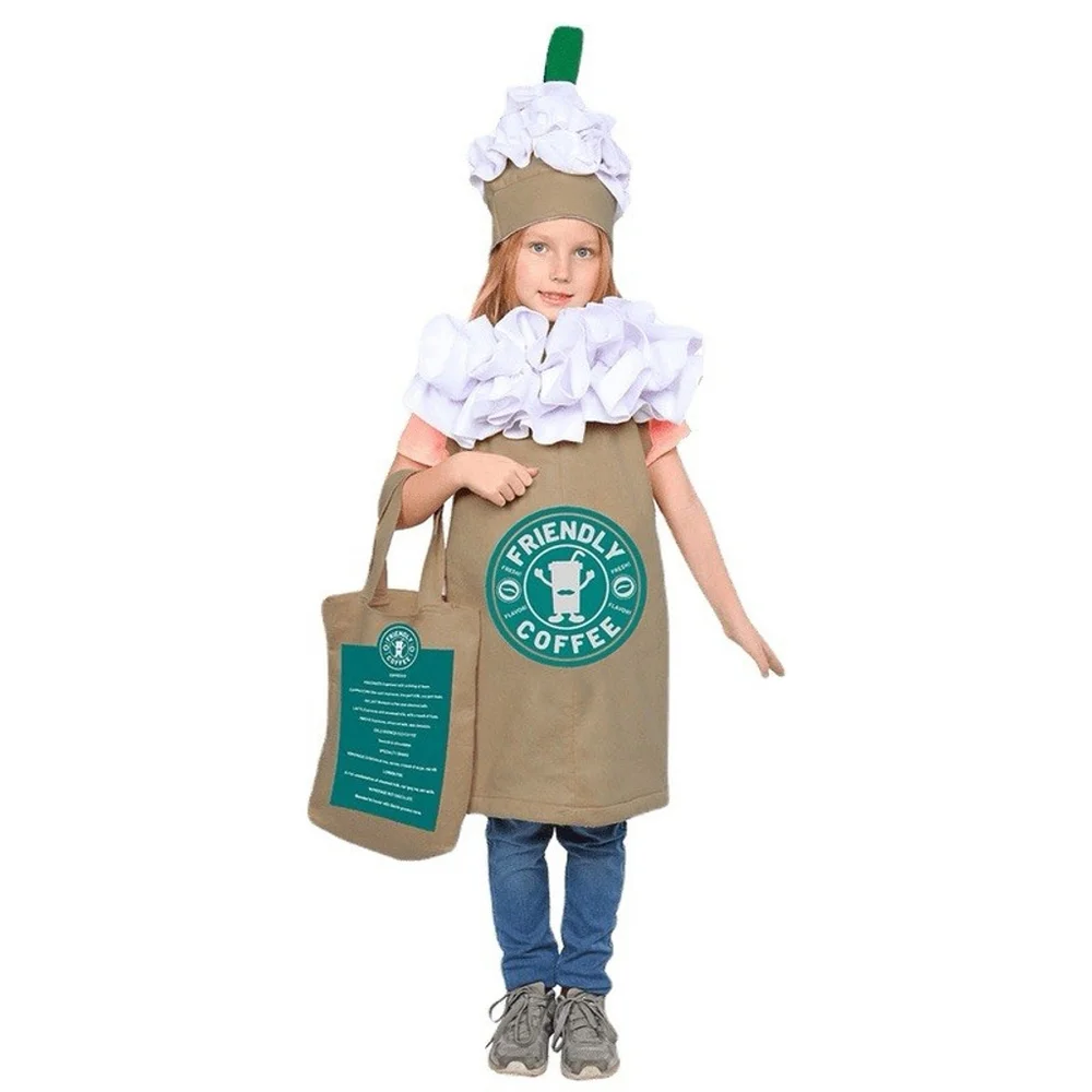 Dress Up America Coffee Frappuccino Costume Kids